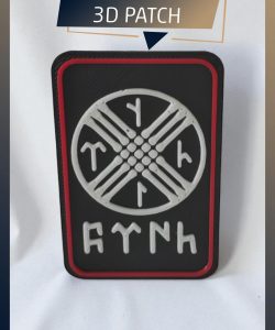 Türk ve Tengrici Temalı Yeni Nesil 3d Baskı Arkası Cırtlı Patch/peç/arma