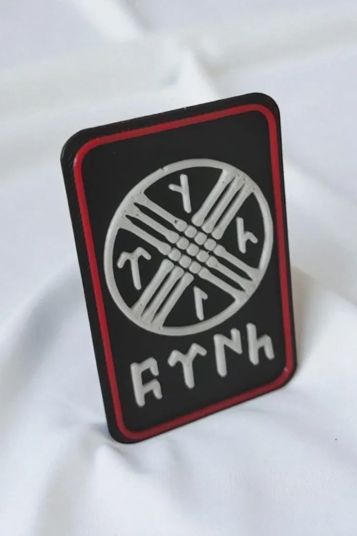 Türk ve Tengrici Temalı Yeni Nesil 3d Baskı Arkası Cırtlı Patch/peç/arma