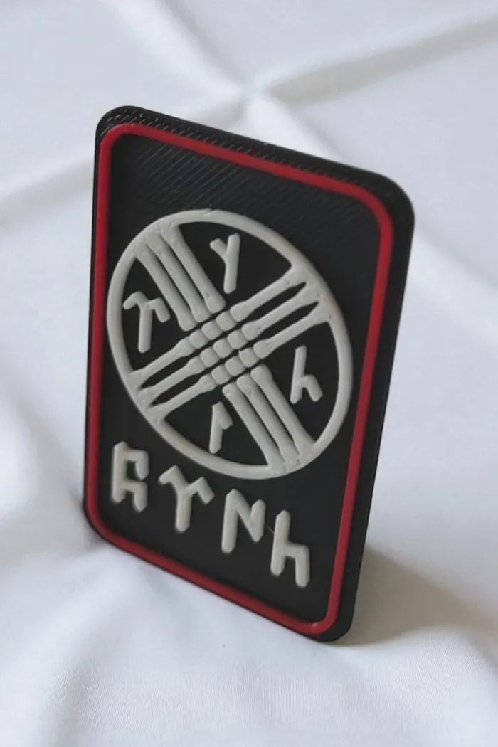 Türk ve Tengrici Temalı Yeni Nesil 3d Baskı Arkası Cırtlı Patch/peç/arma